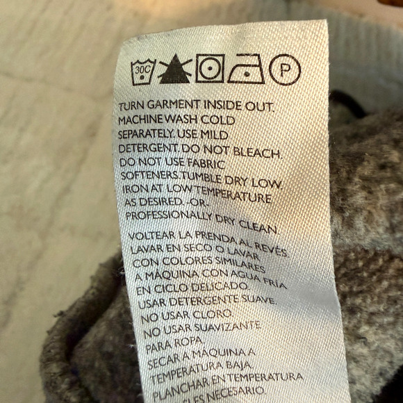 Eddie Bauer Mens Gray Fleece Mock Pullover Henley Sweater Sweatshirt Size XL - Picture 12 of 12